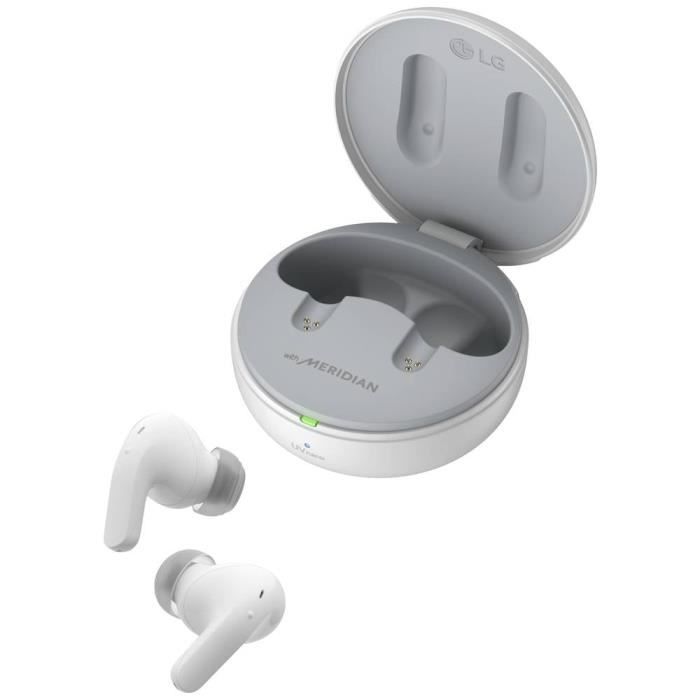 LG Electronics TONE Free DT90Q Écouteurs intra-auriculaires Bluetooth Stereo blanc Noise Cancelling, Suppression du bru