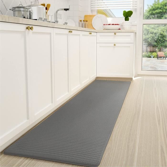 Tapis de cuisine avant l'évier, tapis d'entrée imperméable en PVC, long  tapis antidérapant résistant