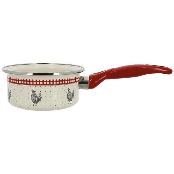 MENASTYL Casserole en acier émaillé Jolie Cocotte - 16 cm - 1,30 L