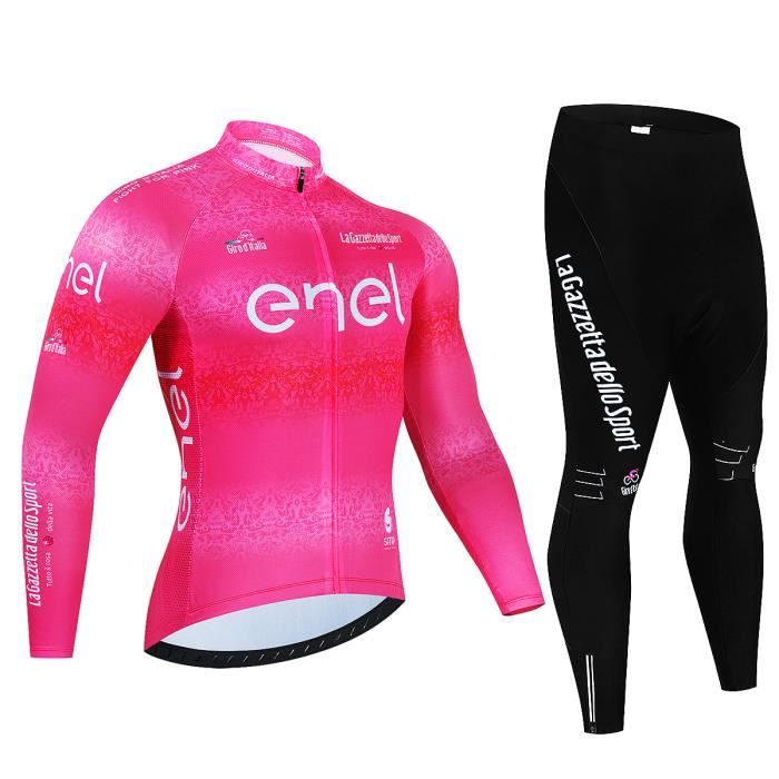 Ensemble de maillot de cyclisme - 19D - Manches longues - Séchage rapide - Respirant - Anti-UV
