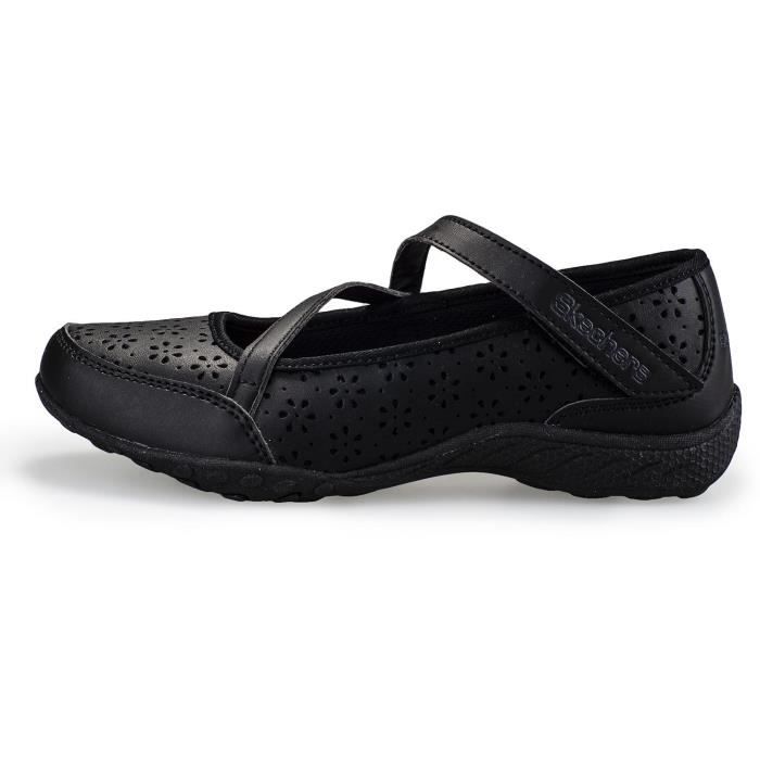 Ballerines Skechers pour Femme Noir Fille Adulte Noir