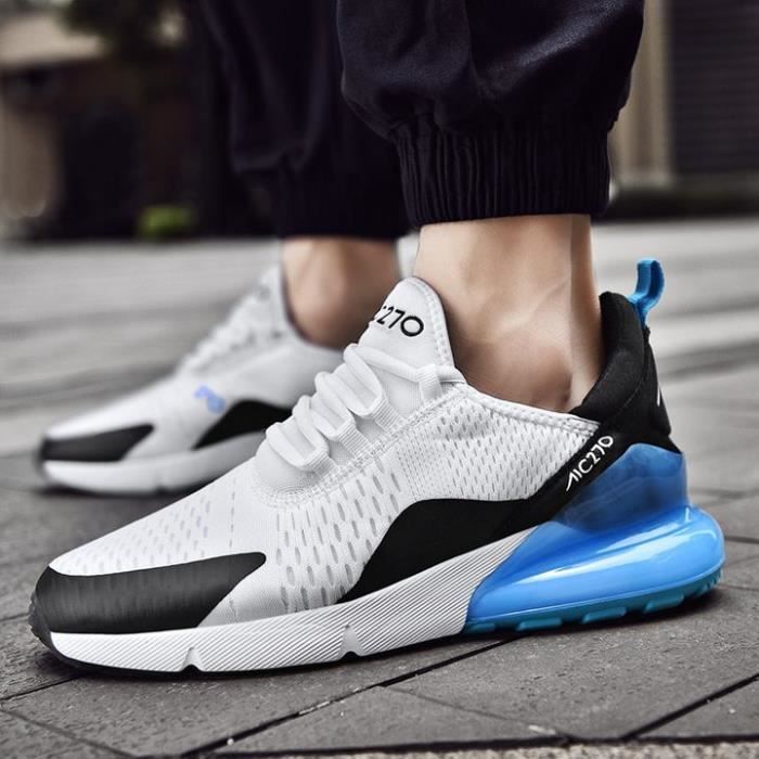 INSFITY Chaussures de Sport Baskets Adulte Femme-Homme Aération INSFITY Plat Lacets - Bleu
