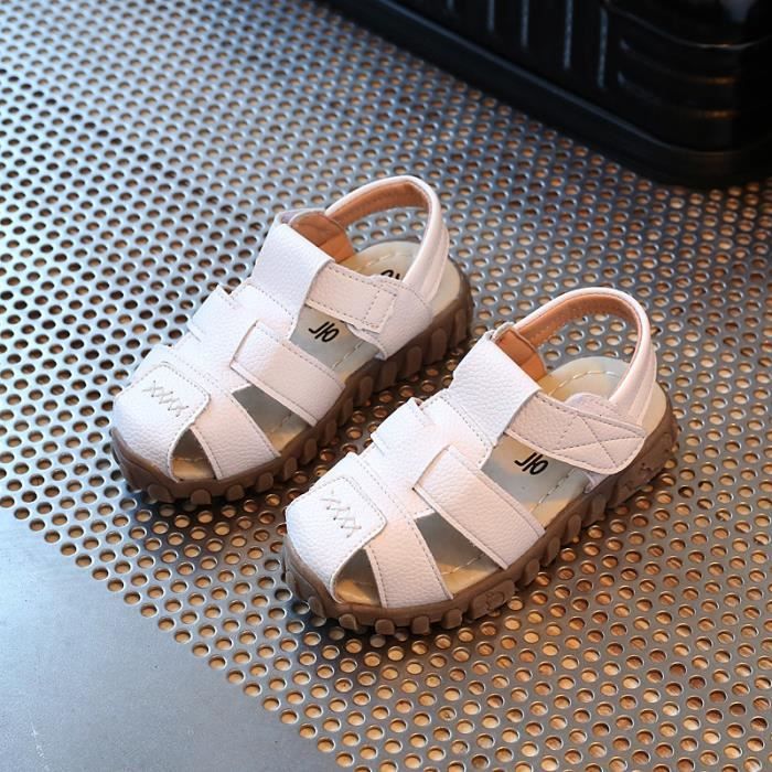 Enfants Chaussures Sandales Bebe Garcon Jeunes Filles Chaussures De Plage Blanc Cdiscount Chaussures