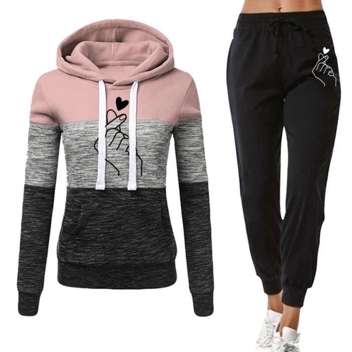 Ensemble Bébé Garçon 2pc Haut Pull-Over à Capuche Pantalon Sport Pull Manches Longues Sweat-Shirt Imprimé