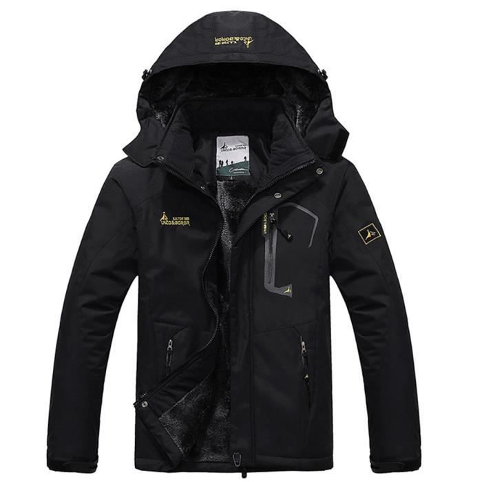 Veste de Ski Homme Montagne Outdoor d'hiver Chaud Imperm?�able Coupe-Vent Randonn?�e pour Voyage 