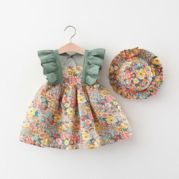 Chapeau De Soleil UPF50+ Pour Bébé Fille - Protection UV Et Bord Large