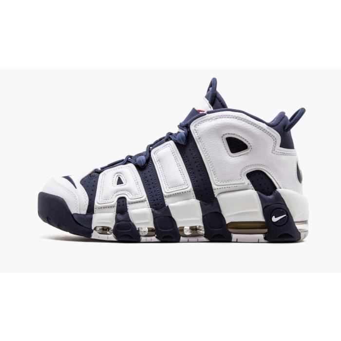 Baskets Air More Uptempo130 Bleu et Blanc Blanc Cdiscount Prêtà