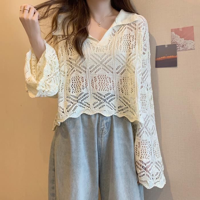 Pull femmes boh me chic creux vintage pour mignons FROTAP