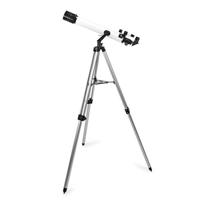 Télescope - NEDIS - SCTE7070WT - Ouverture 70 mm - Longueur focale 700 mm - Finderscope 5 x 24 - Blanc / Noir