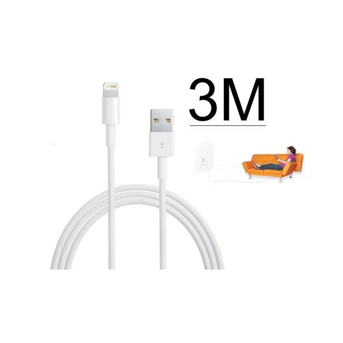 NOVAGO Câble Chargeur pour iPhone 5/5S/5C et iPhone 6 6