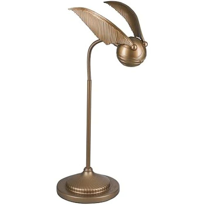 Lampe de bureau - PALADONE - Vif dor - Articulée - 3 modes déclairage - USB