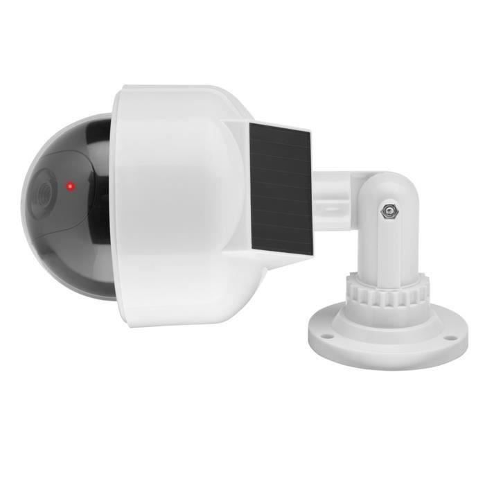 Camera Factice Solaire Caméra Factice Extérieur - Fausse Caméra De Vidéosurveillance Avec LED Clignotante Panneau Solaire Usage Exterieurinterieur Blanc 87452093 Camera Exterieur Factice