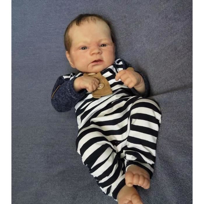 Poupée Reborn Maddie pour bébé fille, avec des cheveux enracinés à la