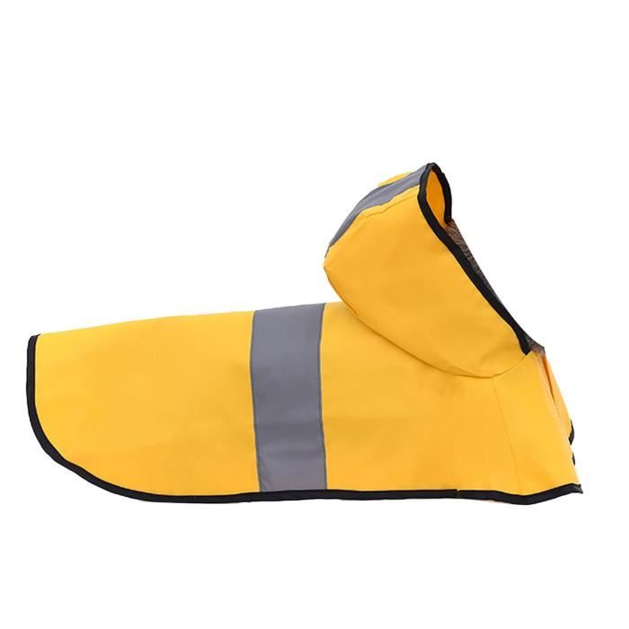 Comparer les prix de Imperméable pour chien - SHIPENOPHY - Cape de pluie - Jaune - Avec capuche - Bande réfléchissante