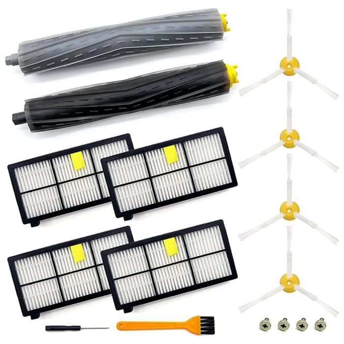 Kit De Rechange Brosses Pour Robot Aspirateur Série 800/900 PEKKA – Brosses Latérales + Filtres HEPA - 11