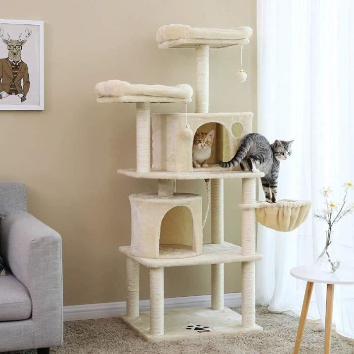 Feandrea Arbre A Chat Hauteur De 152 Cm Panier 2 Niches Jouets Plate Forme Griffoir Colonne Tout En Sisal Beige Pct90m Cdiscount Animalerie Feandrea Arbre A Chat Hauteur De 152 Cm Panier 2 Niches Jouets Plate Forme Griffoir Colonne Tout En Sisal Beige Pct90m Cdiscount Animalerie