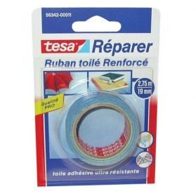 Huucozn Ruban Adhésif Toilé, Ruban De Réparation 36 Mm X 50 M Duct Tape Tissu Étanche Heavy Duty Rouleaux De Rubans Adhésif Pour Les Travaux De Emballage Réparation,et Rénovation (Blanc