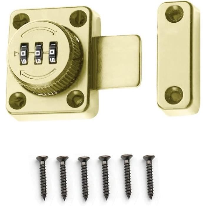 Verrou De Porte à Boulon Professionnel - Serrure De Sécurité Pour Tiroir, Porte, Armoire - Modèle 280/16