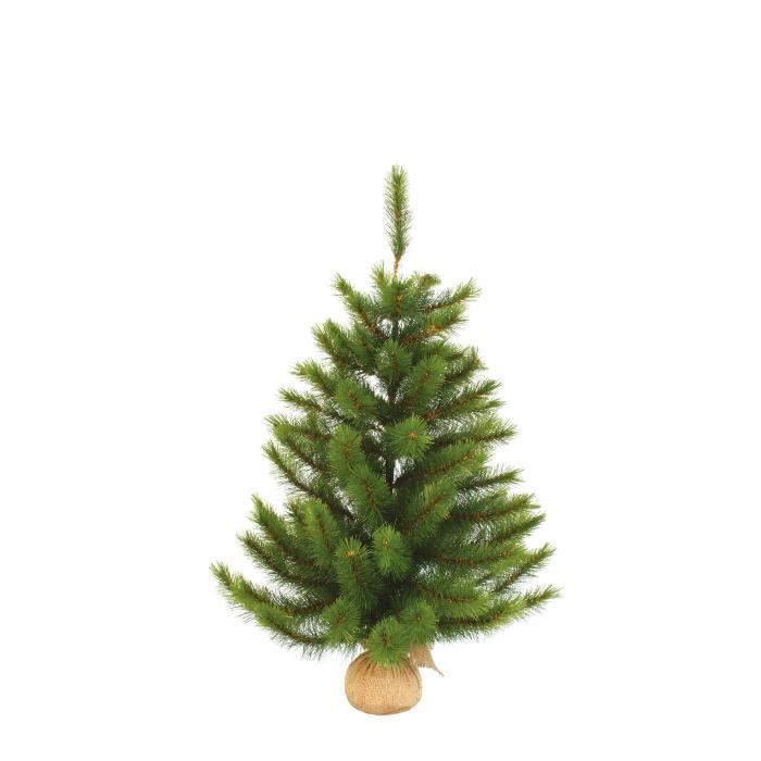 Sapin de Noël Artificiel avec toile de jute Richmond - H90 x Ø69 cm - Vert - Triumph Tree