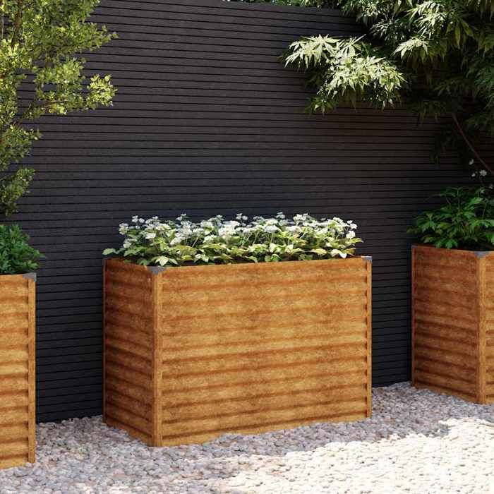 vidaXL Lit surélevé de jardin Acier corten - vue 3