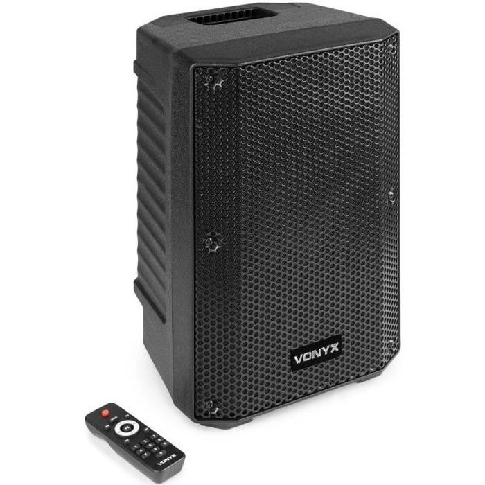 Enceinte active bi-amplifiée - VONYX - VSA08BT - Bluetooth 5.0 - 250 Watts - Woofer 8 pouces