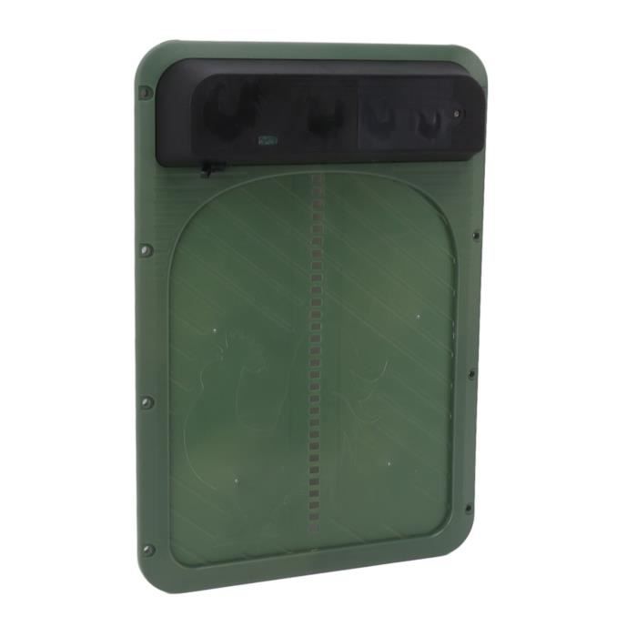 Meilleurs prix pour Vvikizy porte de poulailler solaire Porte automatique de poulailler, à énergie solaire, porte sûre avec jardin protection Vert