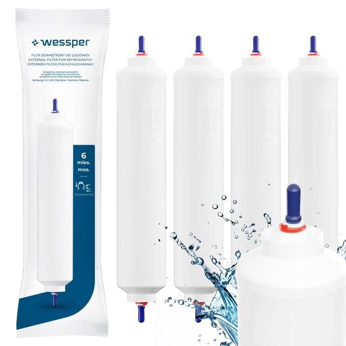 Wessper Aquacrystalline Filtre d'eau compatible pour réfrigérateur Samsung DA29-10105J HAFEX / EXP (4)