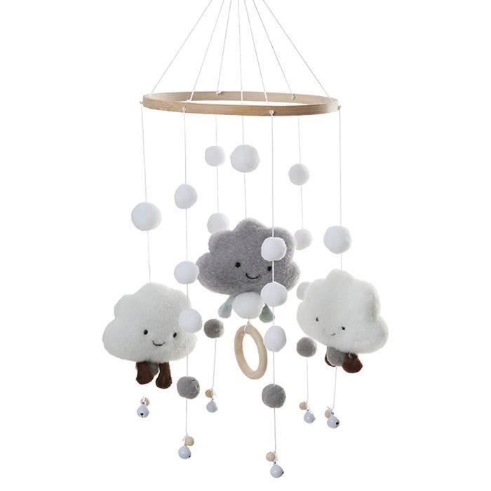 Mobile Musical Bébé McNory Avec Ours En Peluche - Carillon Éolien Pour Berceau, Sans Pile - Cadeau Nouveau-Né