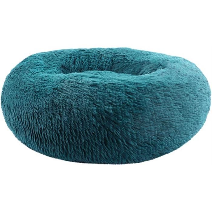 XJYDNCG- Panier de Chat Rond en Peluche pour Animal Chats et Petits Chiens Coussin pour lit de Chat  - Diameter:60CM - vert