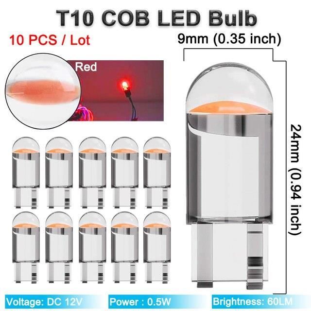 20 Ampoules T10 24V 5W Pour Tableau De Bord - Éclairage Intérieur Voiture - Neuf - Uxcell