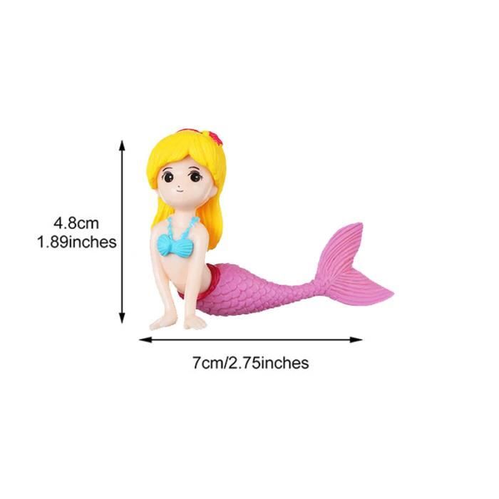 24 Décors Sucrés Sirène - Décoration De Gâteau Comestible