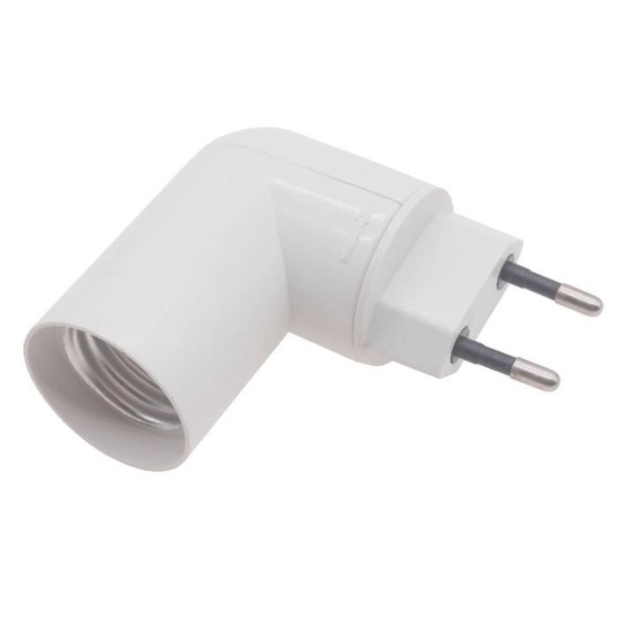2 Convertisseurs E27 Vers Prise - Adaptateur Ampoule Séparateur - Yardwe
