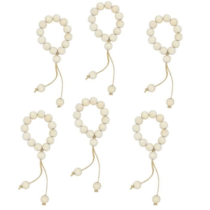 Ronds De Serviette En Bois Naturel - Lot De 20 - Décoration Table Fête Ou Mariage