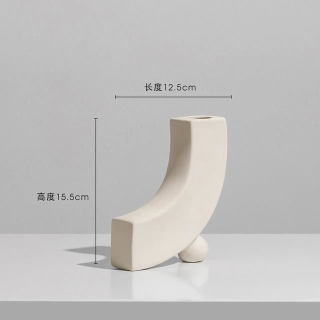 Vase Floral En Porcelaine Givrée Fait à La Main, Vase à Fleurs