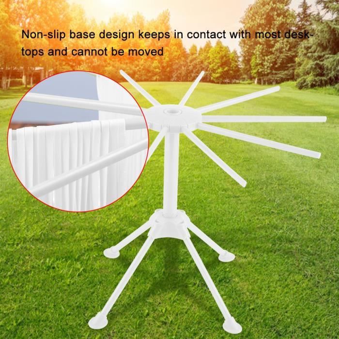 Séchoir à Pâtes Pliable En Plastique Avec 5 Barres - Etendoir Pour Pâtes Fraîches