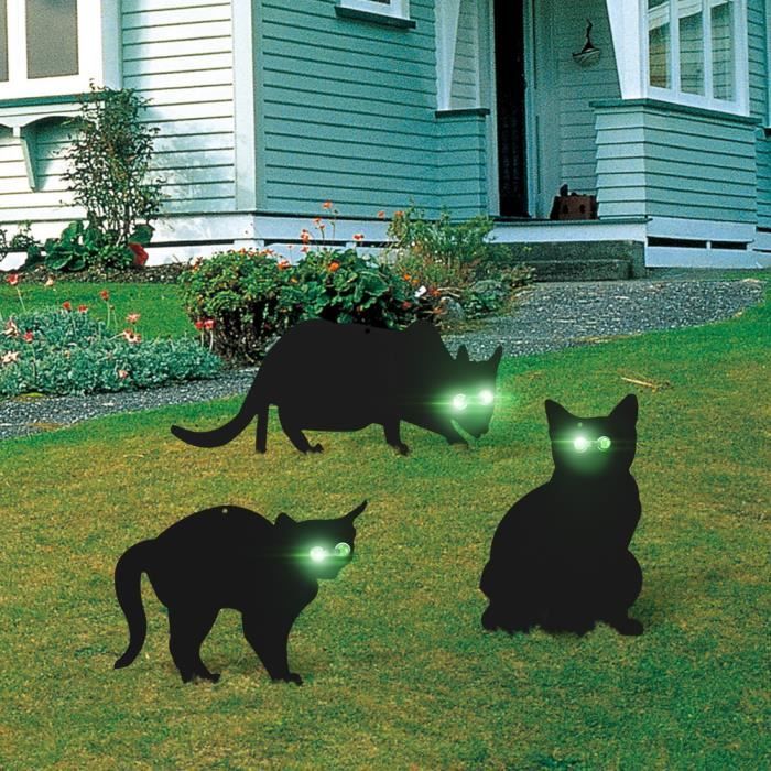 3pcs Chat Decoratiion De Jardin Chat De Protection Pour Securite De Jardin Cdiscount Maison
