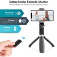 ELEGIANT Perche Selfie Trépied, Selfie Stick Bluetooth avec Télécommande Bâton de Selfie Angle Multi-Rotation Monopode Réglable-1