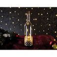 3 bouteilles de vin décoratives avec bougie LED vacillante - Flocon-1