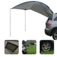 Qqmora tente latérale de voiture arrière de voiture Tente de queue de voiture Auvent portable étanche à la pluie sport outillage-1