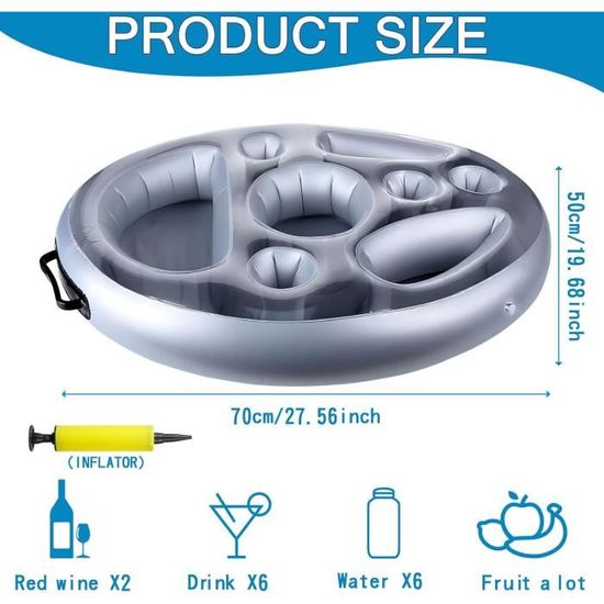Porte-gobelet flottant en PVC pour piscine, jouet de plage, plateau à boissons gonflable - Chine Bar de service gonflable et flottant prix Porte-gobelet flottant en PVC pour piscine, jouet de plage, plateau à boissons gonflable - Chine Bar de service gonflable et flottant prix