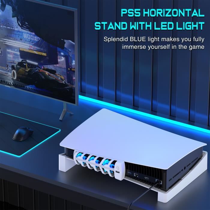 Support PS5 Slim avec Ruban LED,Conception robuste et antidérapante -  Cdiscount Informatique