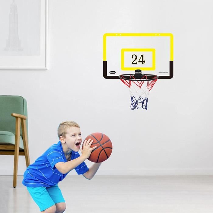 Mini Cerceau de Basket-Ball en Salle,Ensemble de paniers de Basket-Ball à  Montage Mural sans poinçon