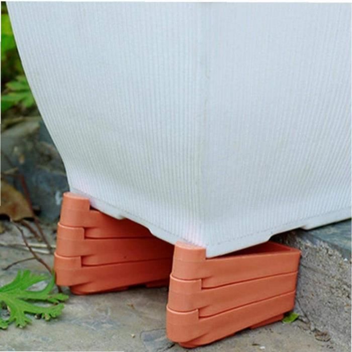 Plastic Pot Feet Triangle Invisible Flower Planter Toes Risers ...