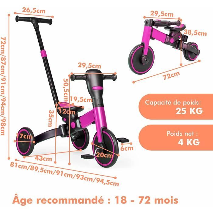 GOPLUS 4 en 1 V lo d quilibre Draisienne avec P dales D tachables