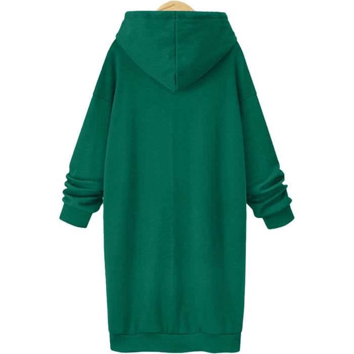 Robe Sweat Femme Automne Hiver Vert Grande Taille Vert Cdiscount Pret a Porter