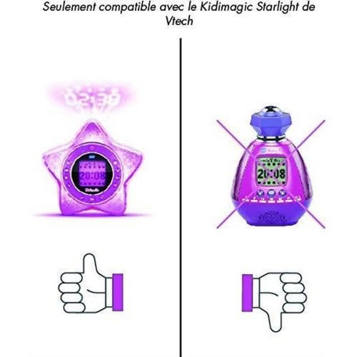 VTech - KidiMagic Réveil StarLight - Violet