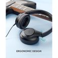 AUKEY Casque Bluetooth sans Fil Réduction de Bruit Active Hybride, 40H Autonomie, Hi-Res Audio,Léger et pliable, Microphone intégré-2