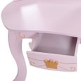 Coiffeuse Enfant Table de Maquillage Commode de Maquillage Vanité Meuble MDF avec Miroirs pliable et Tabouret - Baby Vivo - FIONA-2