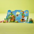 LEGO 10973 DUPLO Animaux Sauvages d’Amérique du Sud, Jouet Tapis de Jeu, Figurines de Crocodile, Singes et Jaguar, Enfants 2 Ans-2