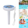 Thermomètre de piscine Indicateur de température numérique avec Powered solaire Chaîne pour piscine Spa bain à remous étang-2